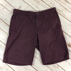 Old Navy Burgundy Slim Shorts